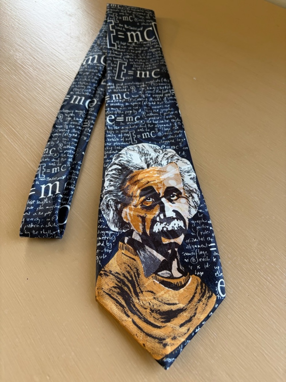 Vintage Einstein Graphic Neck Tie
